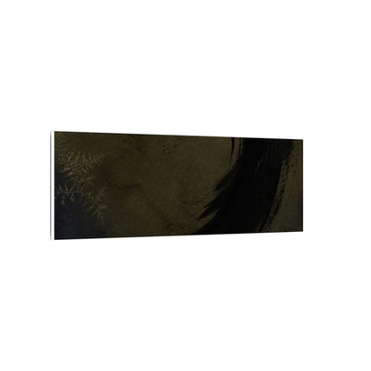 Seijaku Ink Brushstroke Canvas Art - Dark Japandi Moody Minimal