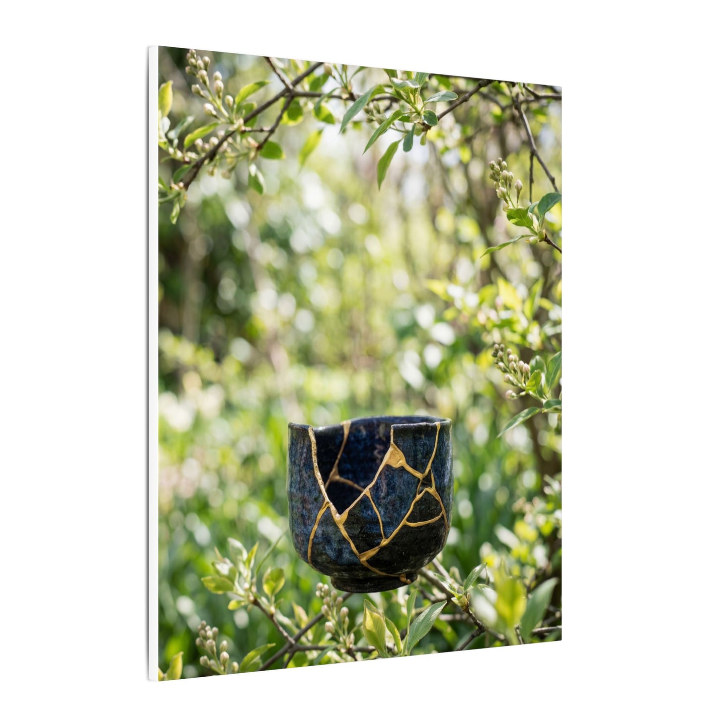 Kintsugi Broken Pottery in Dappled | Broken Beauty Canvas Art