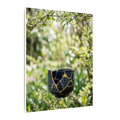Kintsugi Broken Pottery in Dappled | Broken Beauty Canvas Art
