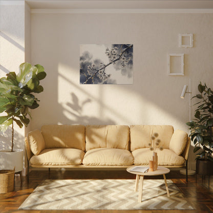 Ma Cherry Blossom Canvas Art - Kintsugi Gold Vein