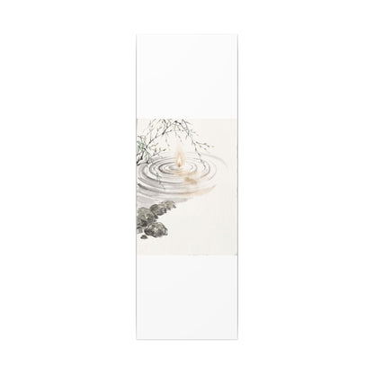 Water Ripple Sumi E Canvas Art | Tranquil Zen Art