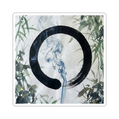 Summer Incense Smoke Enso Sticker | Serene Decor