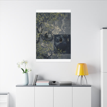 Spring Incense Smoke Ukiyo E Inspired Canvas Art | Tranquil Decor