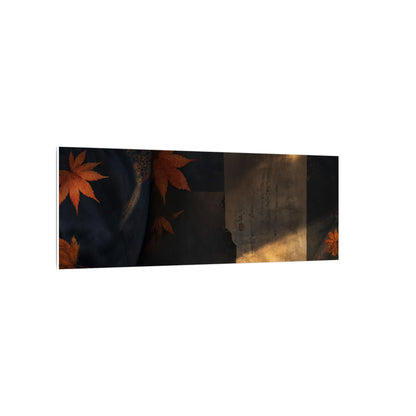 Autumn Silk Drape Shadow Zen Canvas Art | Bold Decor