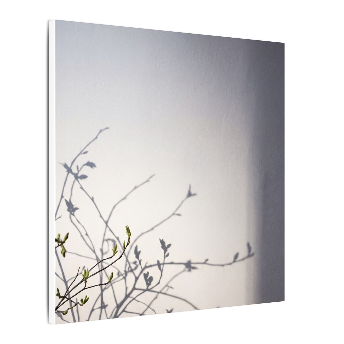 Japandi Shadow Play in Dawn | Japanese Pattern Canvas Art