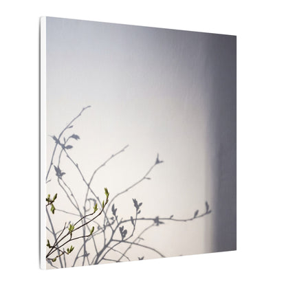 Japandi Shadow Play in Dawn | Japanese Pattern Canvas Art