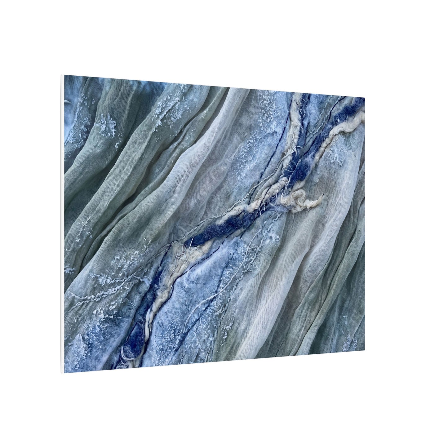 Moonlight Silk Drape Canvas Art - Japandi Mono No Aware