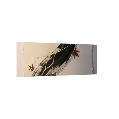 Dawn Ink Brushstroke Canvas Art - Kintsugi Ma