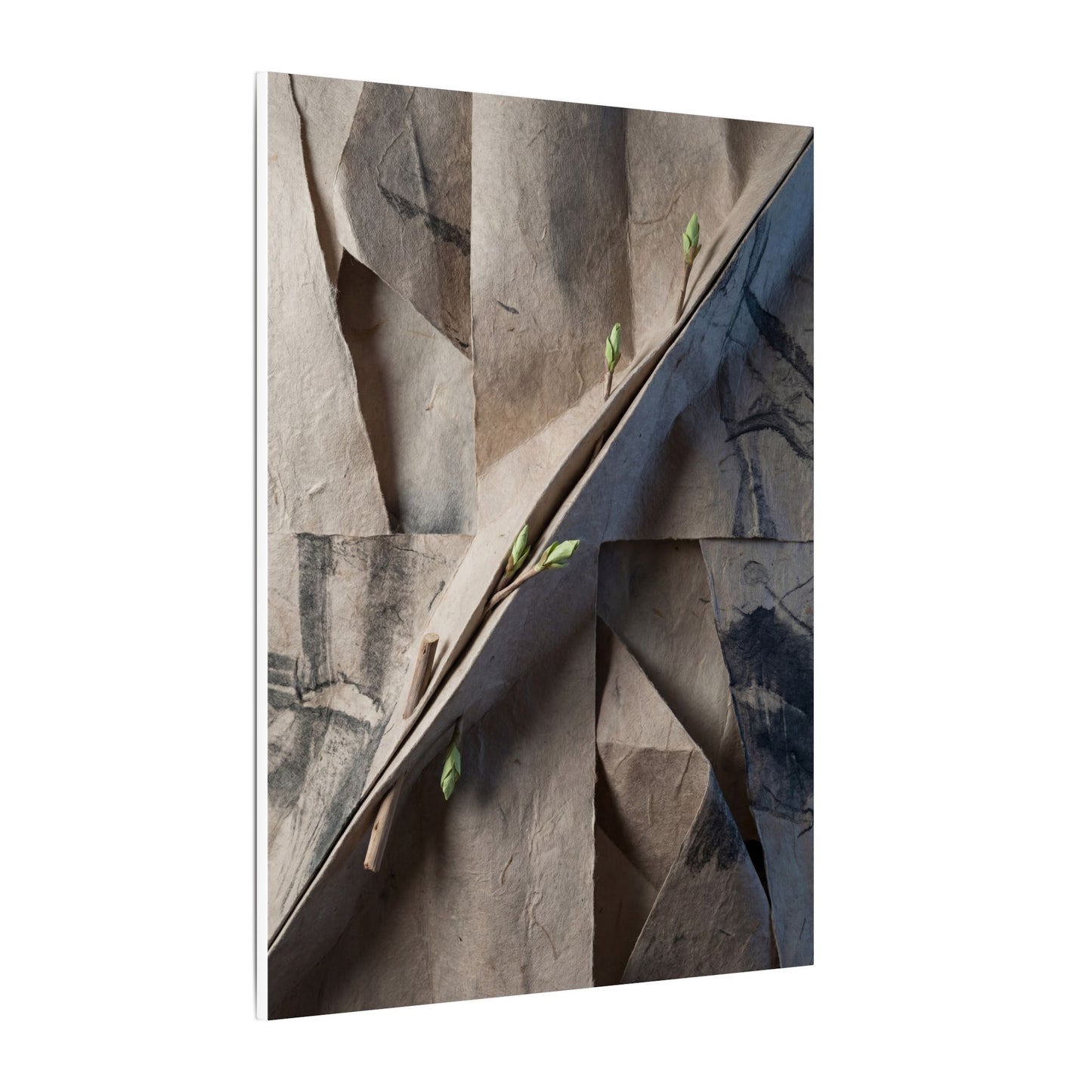 Paper Fold Canvas Art | Spring Japandi Japanese Pattern Art