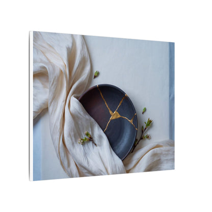 Ma Silk Drape Canvas Art - Kintsugi Gold Repair
