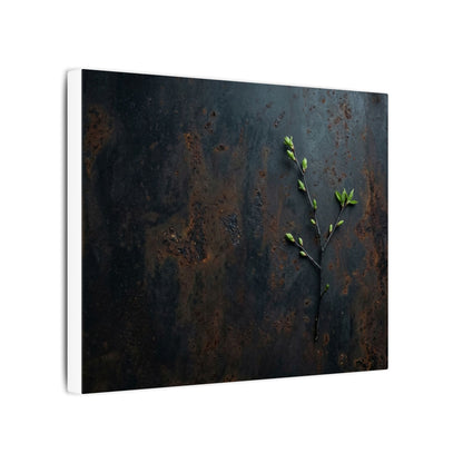 Rust Patina Moody Minimal Canvas Art | Moody Dark Japandi Art