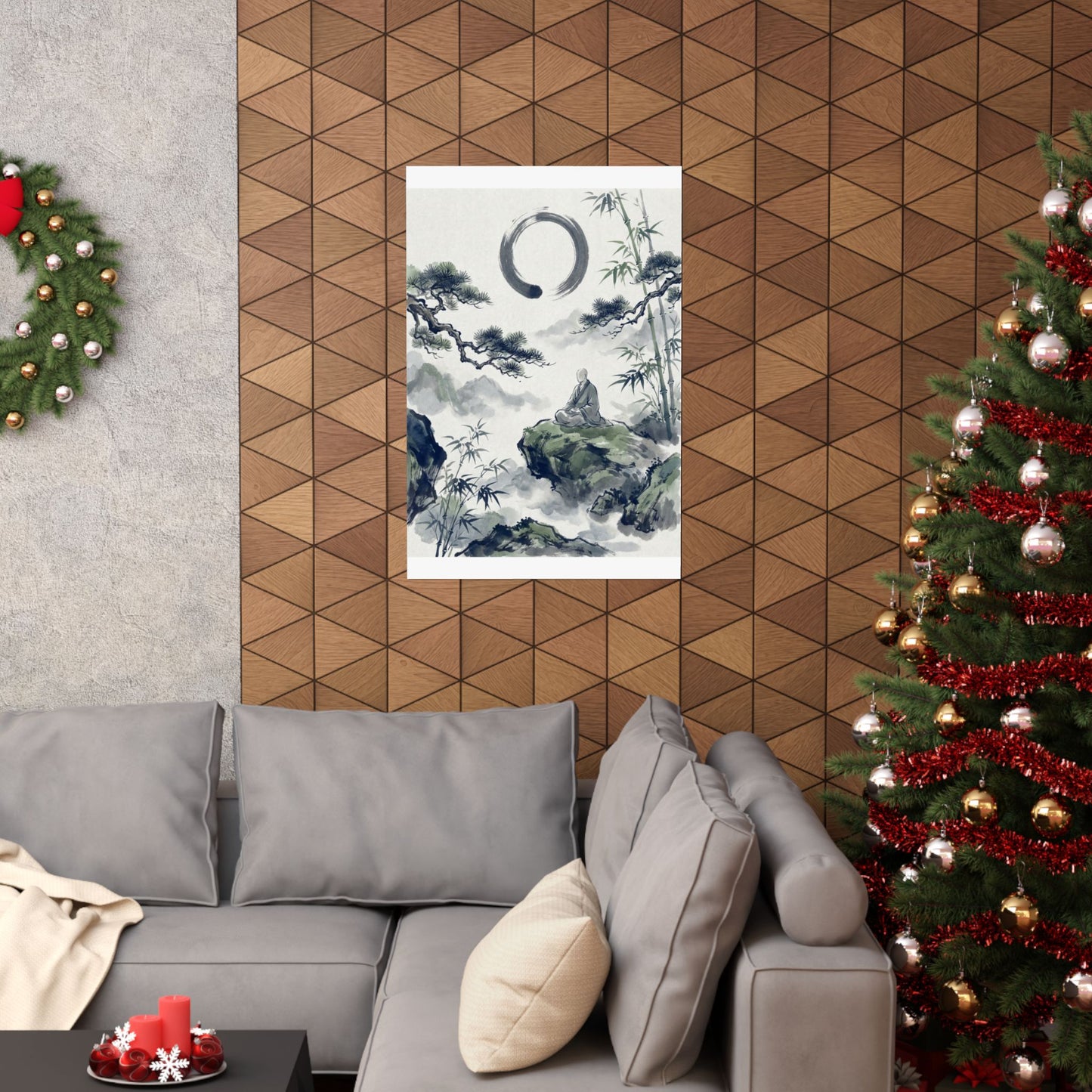 Zen Sumi-e Wall Art Print