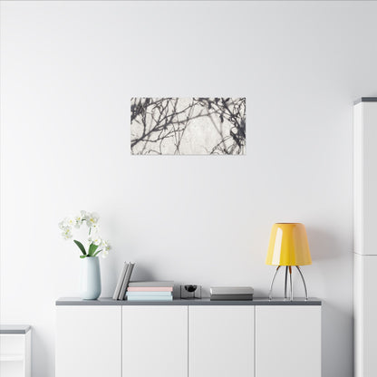 Winter Shadow Play Japanese Pattern Canvas Art | Elegant Decor
