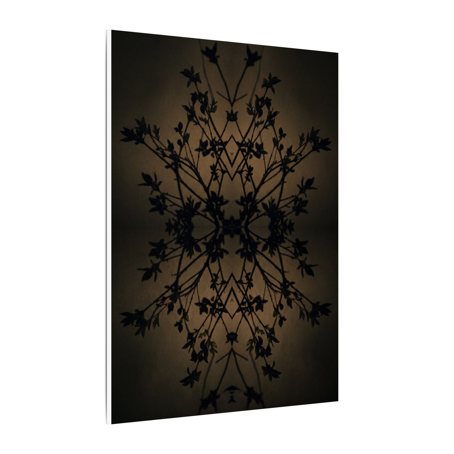 Golden Hour Shadow Play Canvas Art - Dark Japandi Seijaku