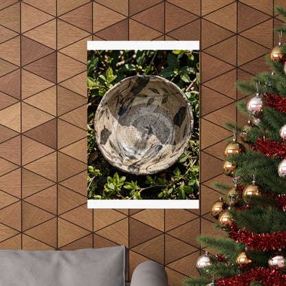 Ceramic Bowl Japanese Pattern Wall Art Print | Elegant Japandi Art