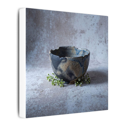Ceramic Bowl Spring Canvas Art | Japandi Warm Design