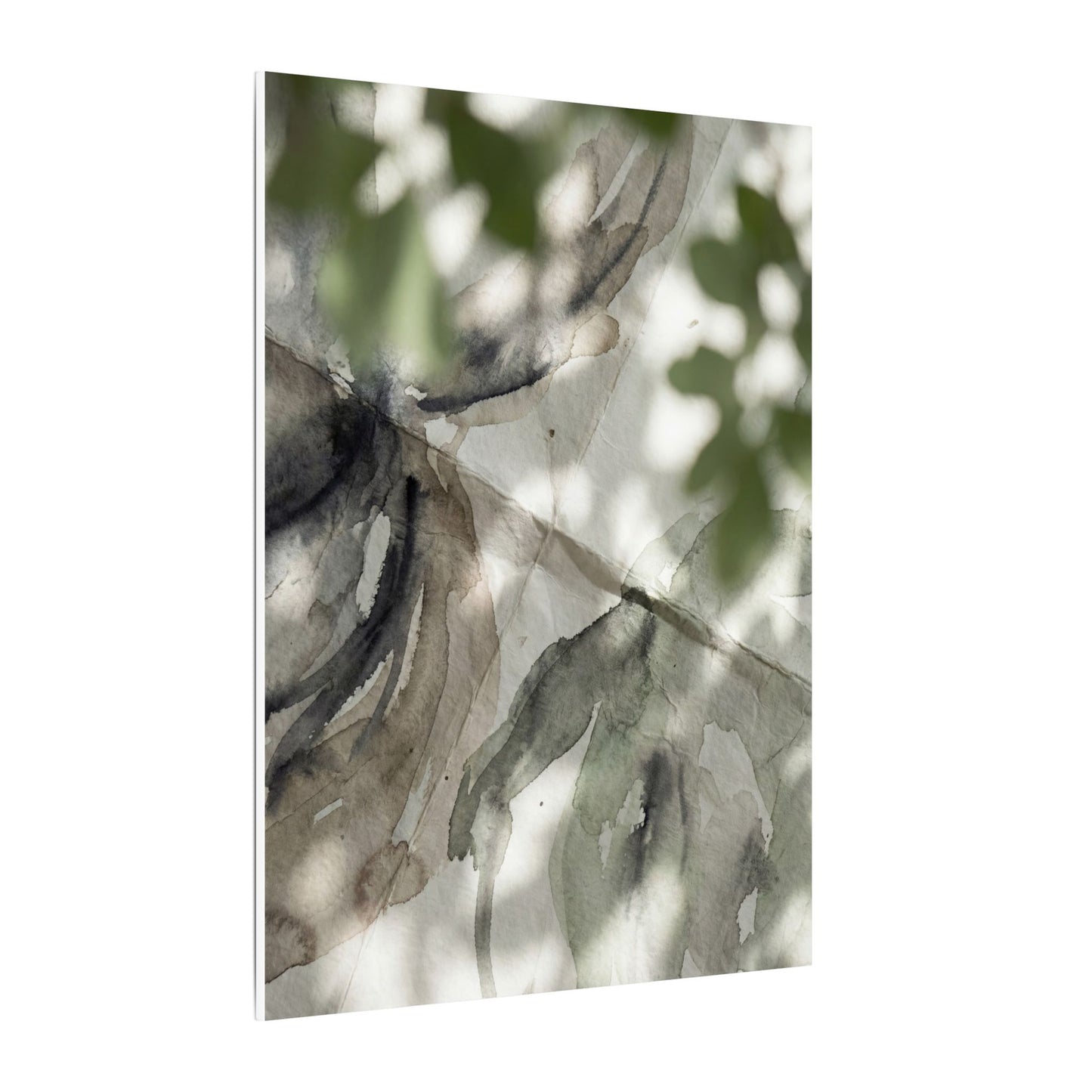 Spring Paper Fold Watercolor Canvas Art | Warm Decor