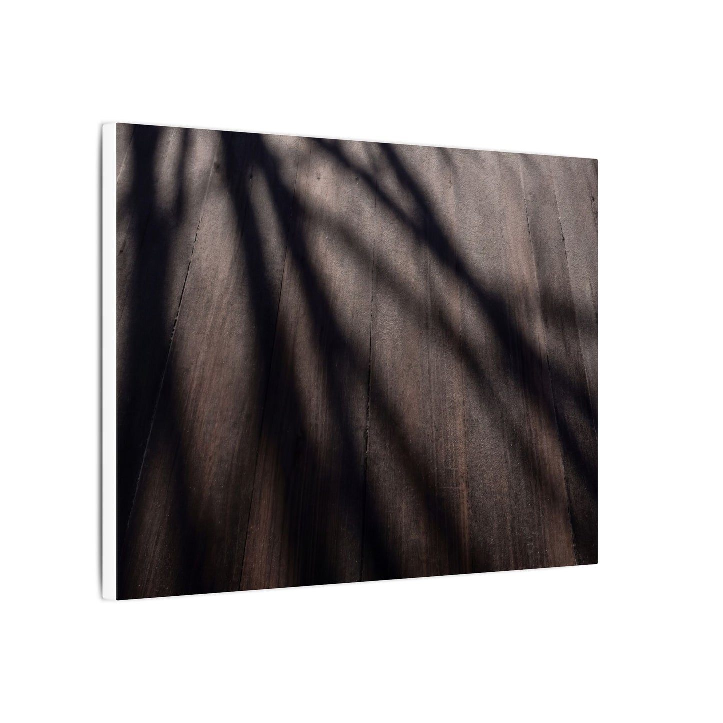 Dark Japandi Shadow Play in Dawn | Moody Minimal Canvas Art