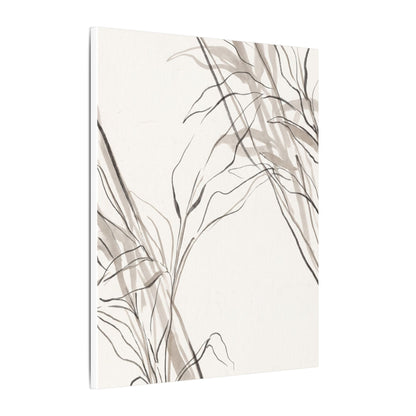 Neutral Shoji Screen Canvas Art - Minimal Line Japandi