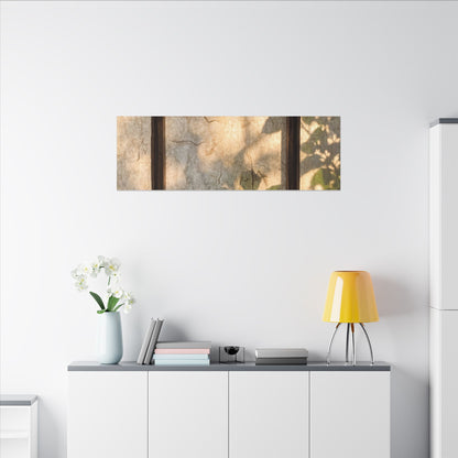 Golden Hour Shoji Screen Canvas Art - Japandi Mono No Aware