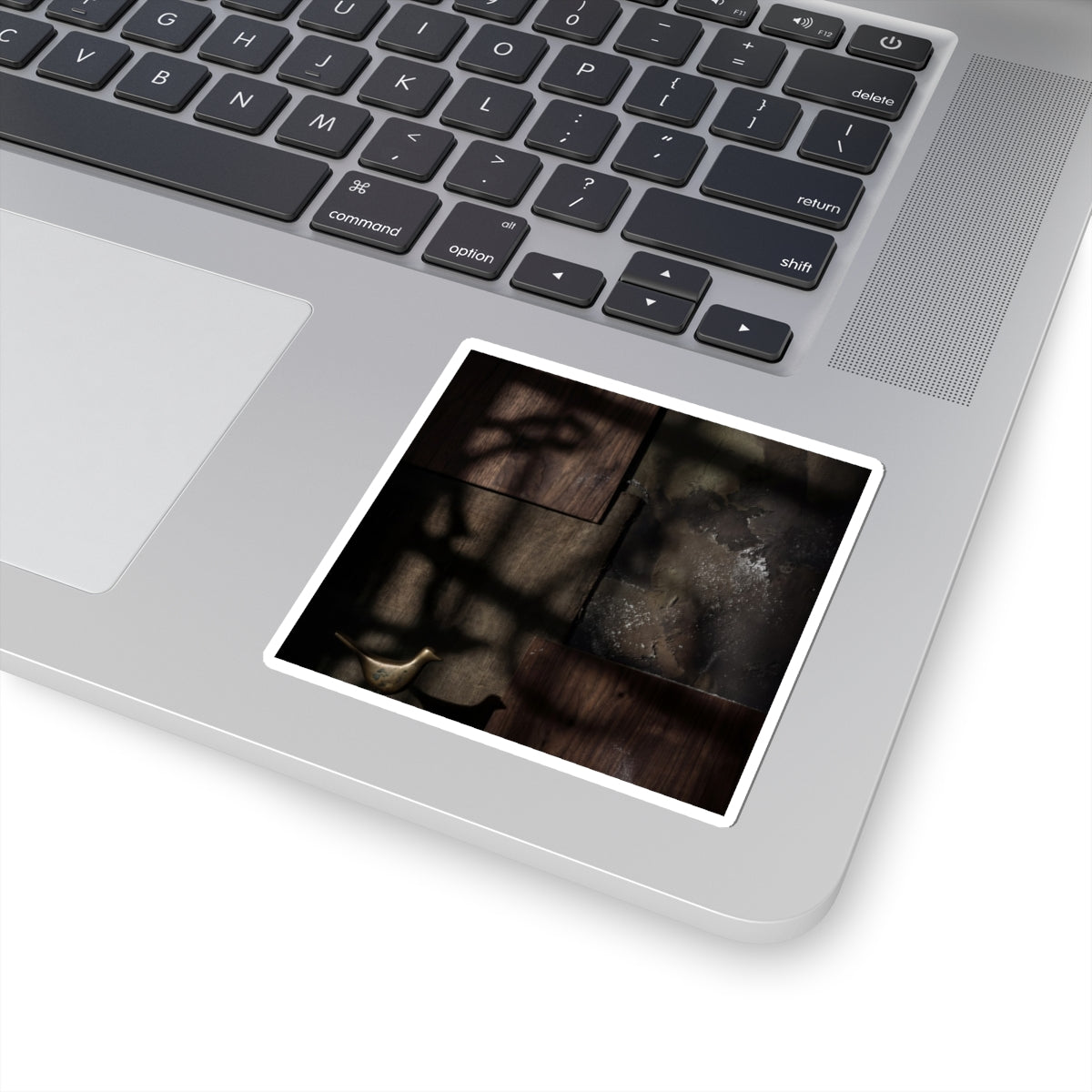 Shadow Play Dark Texture Sticker | Atmospheric Dark Japandi Art