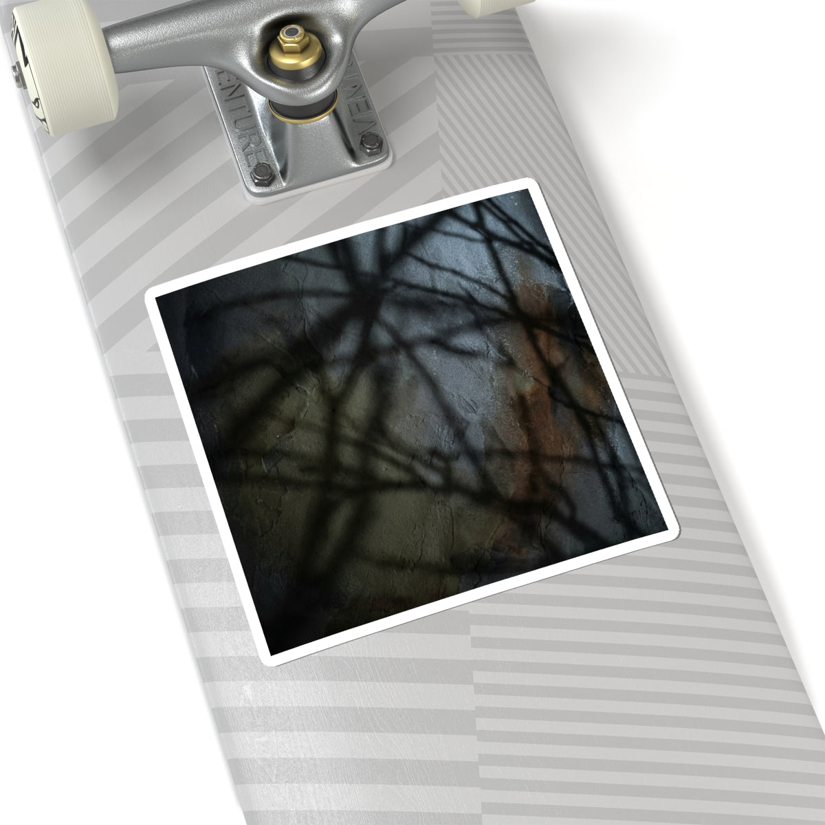 Dark Japandi Shadow Play in Moonlight | Dark Texture Sticker