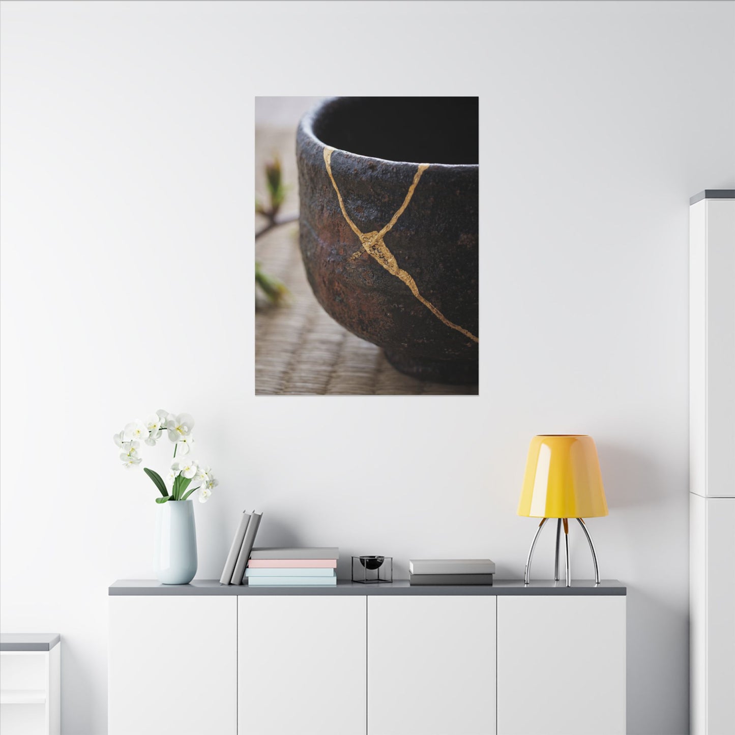 Dawn Tea Ceremony Canvas Art - Kintsugi Mono No Aware