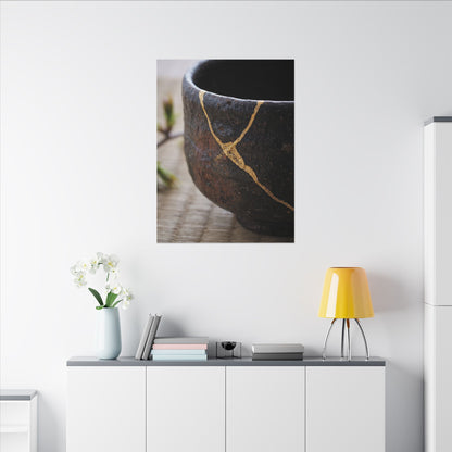 Dawn Tea Ceremony Canvas Art - Kintsugi Mono No Aware