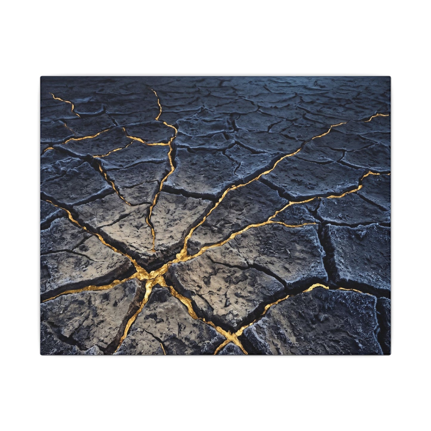 Cracked Earth Broken Beauty Canvas Art | Artful Kintsugi Art
