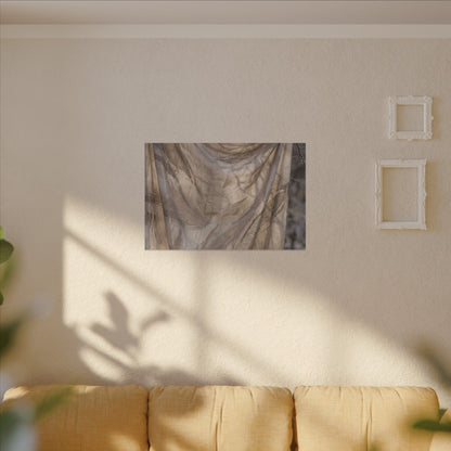 Ma Silk Drape Canvas Art - Japandi Japanese Pattern