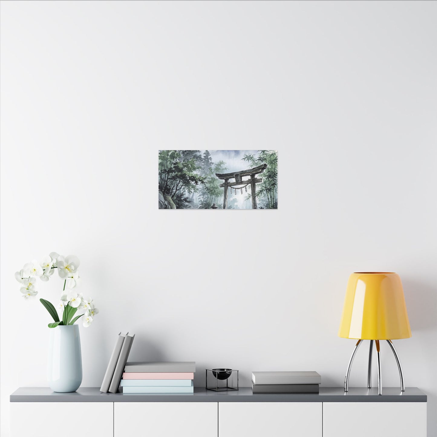 Moonlight Torii Gate Canvas Art - Zen Fukinsei