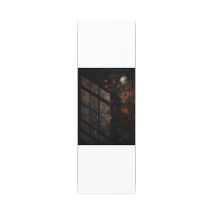 Sophisticated Shadow Play Canvas Art - Dark Texture Dark Japandi