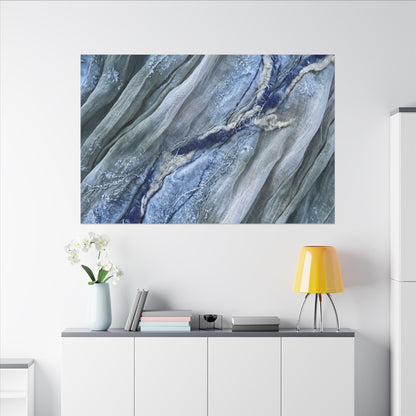 Moonlight Silk Drape Canvas Art - Japandi Mono No Aware