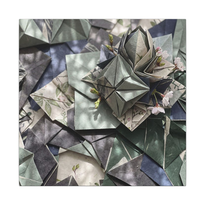Shibui Paper Fold Canvas Art - Japandi Japanese Pattern