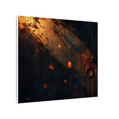 Dark Japandi Rust Patina in Golden Hour | Shadow Zen Canvas Art
