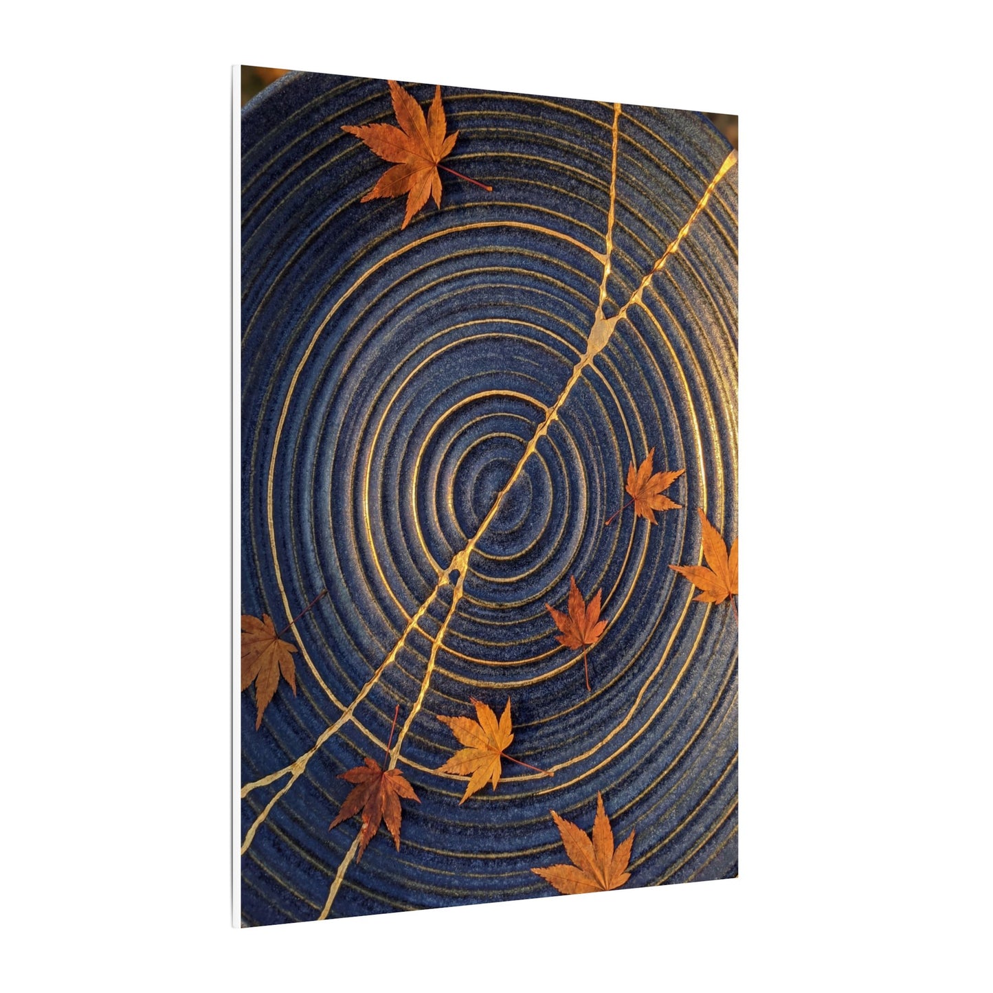 Water Ripple Gold Repair Canvas Art | Healing Kintsugi Art