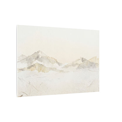 Mountain Mist Winter Canvas Art | Japandi Warm Design