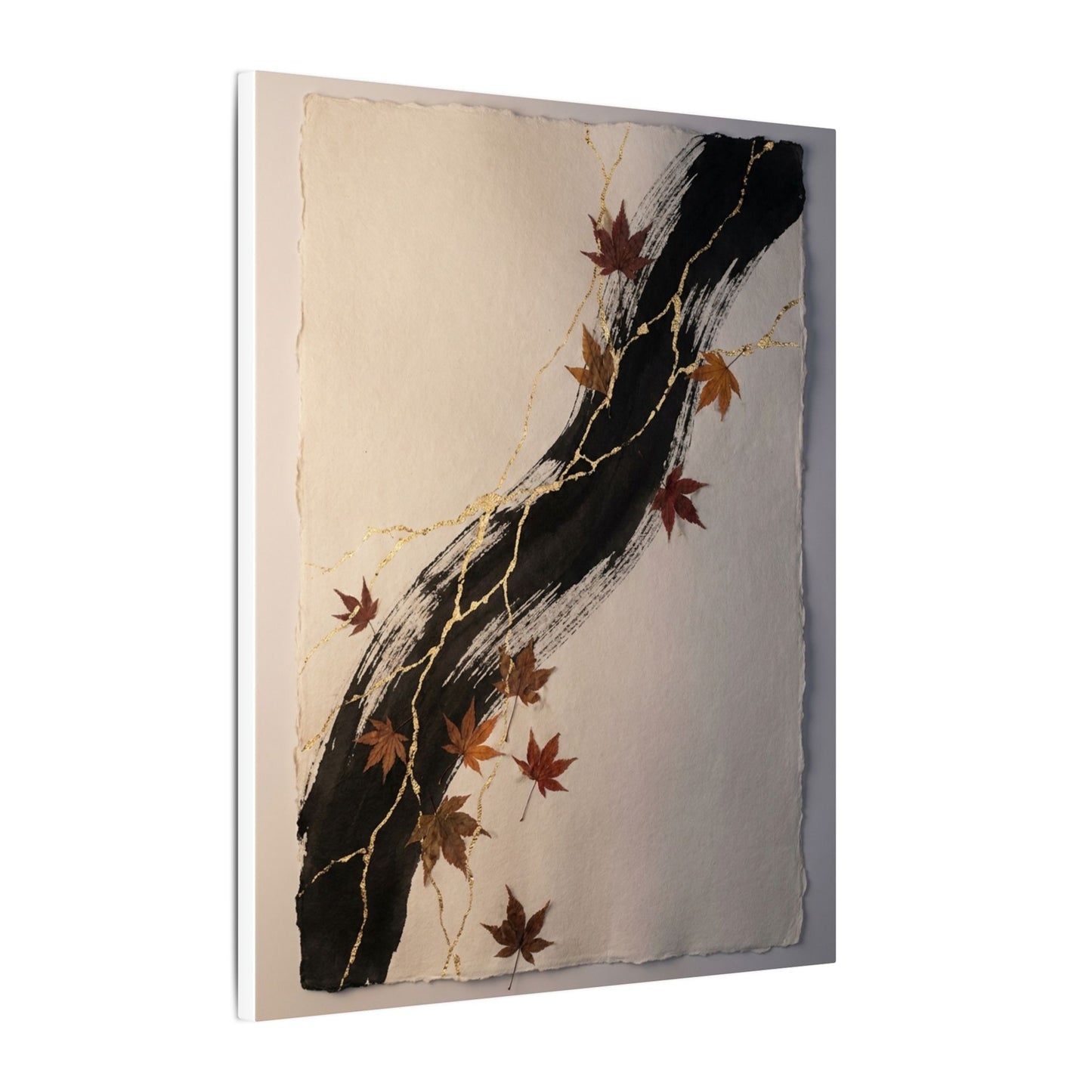 Dawn Ink Brushstroke Canvas Art - Kintsugi Ma