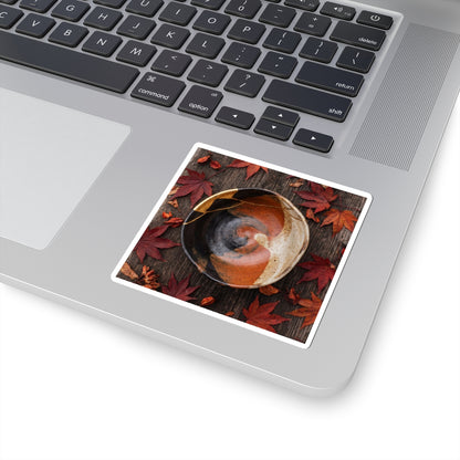 Autumn Ceramic Bowl Broken Beauty Sticker | Healing Decor