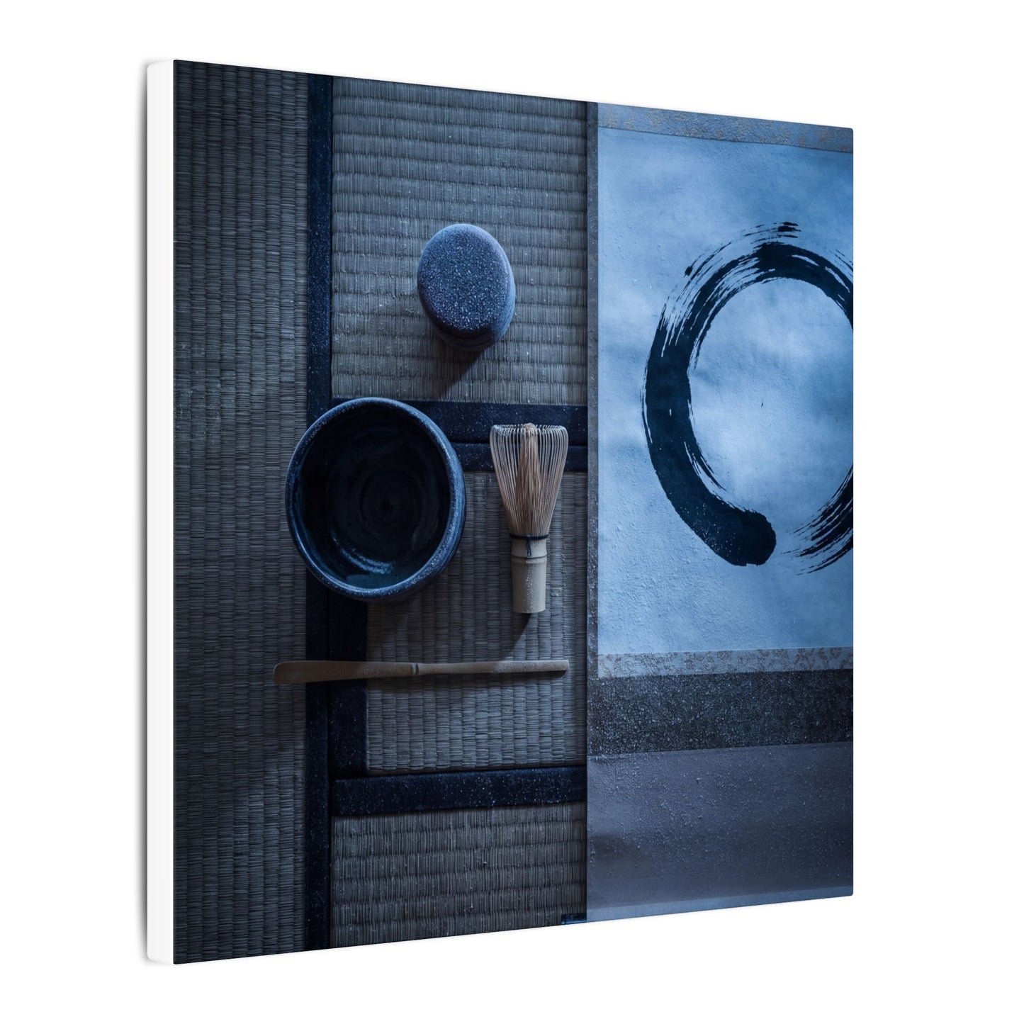 Tea Ceremony Enso Canvas Art | Calm Zen Art