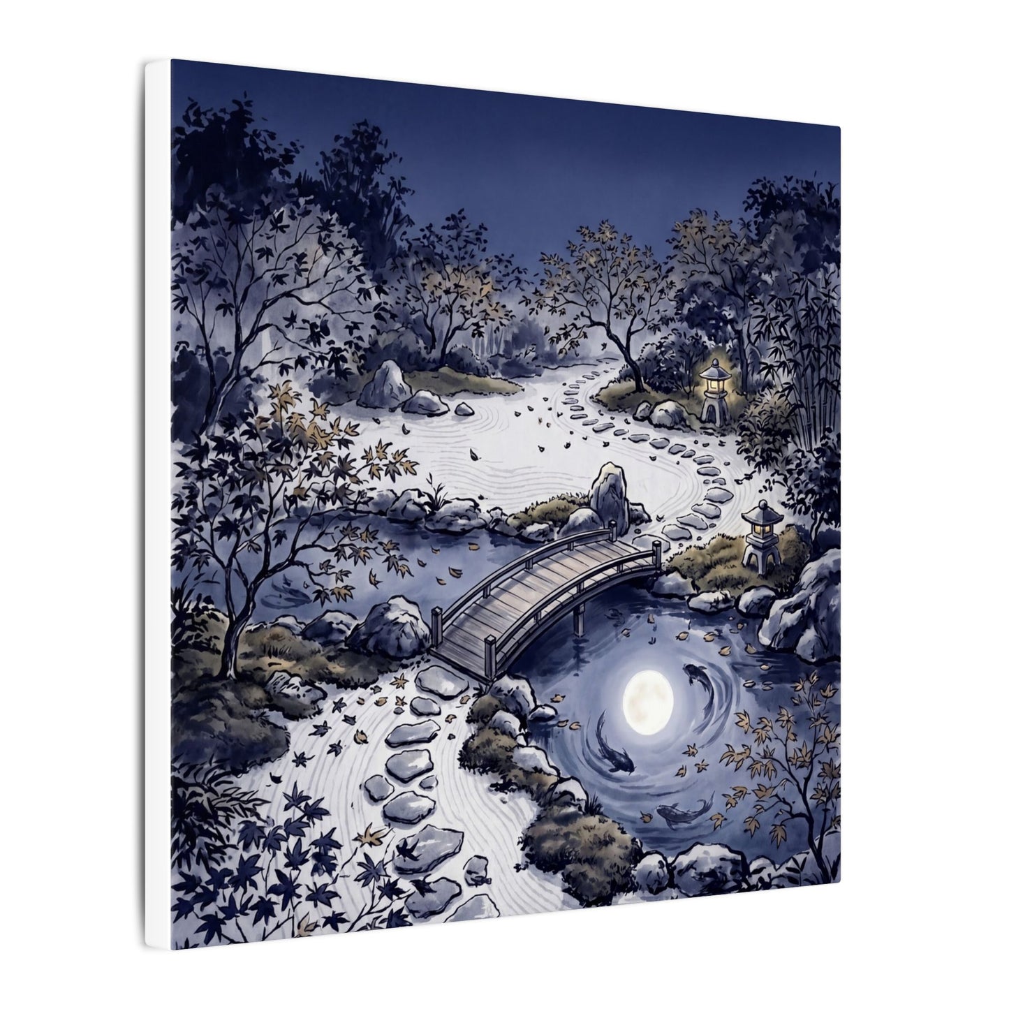 Torii Gate Enso Canvas Art | Contemplative Zen Art