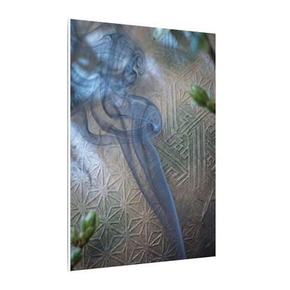 Spring Incense Smoke Japanese Pattern Canvas Art | Neutral Decor