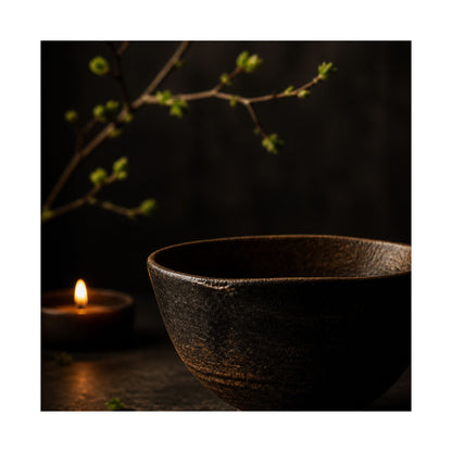 Spring Ceramic Bowl Shadow Zen Wall Art Print | Atmospheric Decor