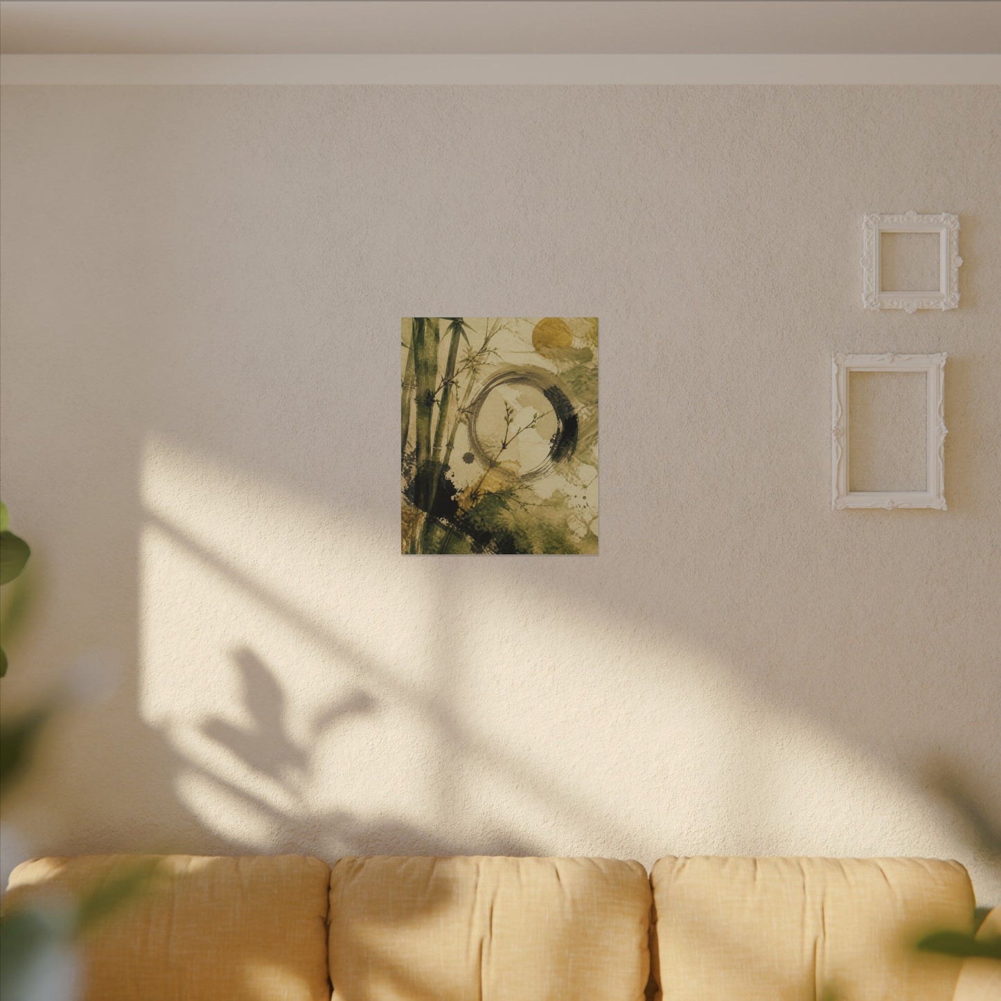 Ink Brushstroke Sumi E Canvas Art | Calm Zen Art
