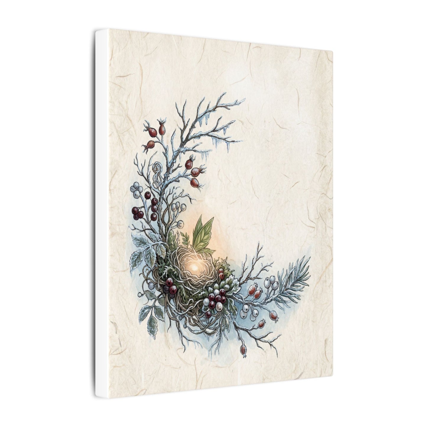 Winter Shoji Screen Forest Whimsy Canvas Art | Enchanting Decor