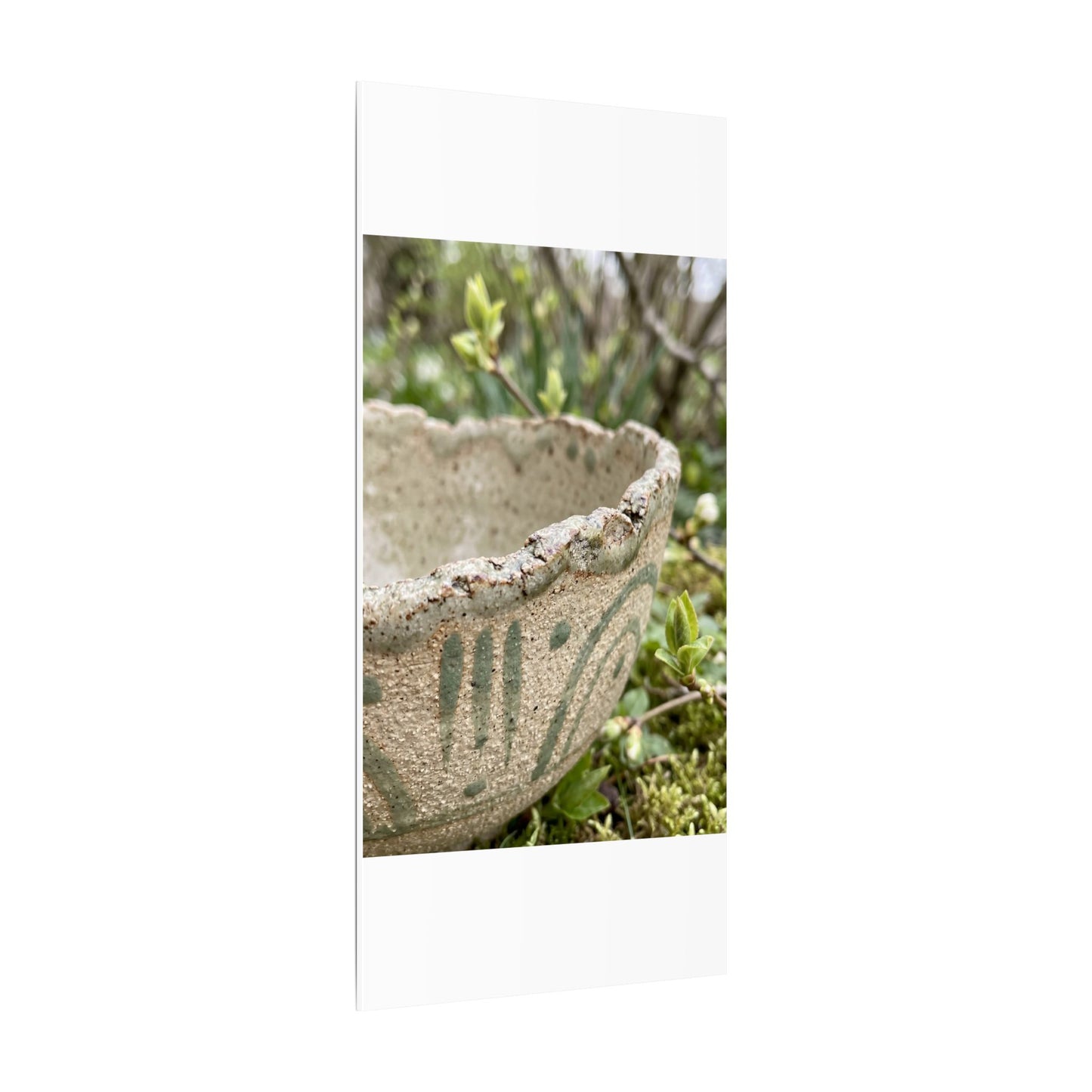 Elegant Ceramic Bowl Canvas Art - Japanese Pattern Japandi