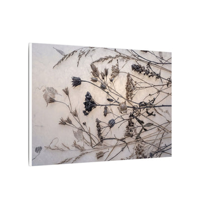 Elegant Dried Flowers Canvas Art - Japanese Pattern Japandi