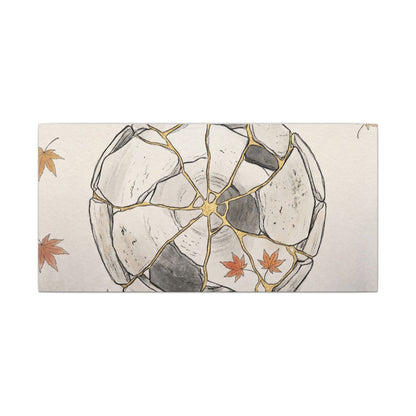 Japandi Broken Pottery in Dawn | Minimal Line Canvas Art