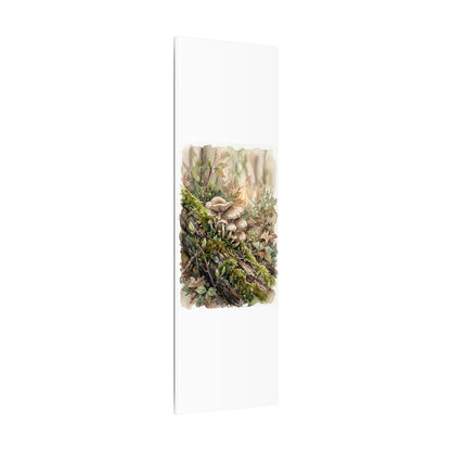 Wild Mushrooms Canvas Art | Spring Japandi Watercolor Art