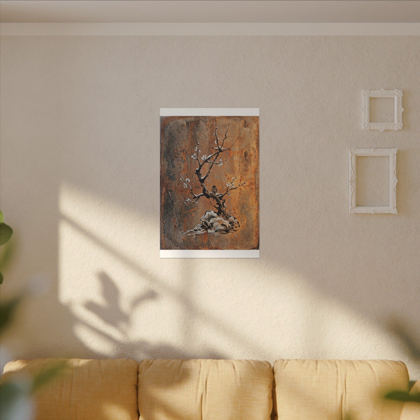 Datsuzoku Rust Patina Canvas Art - Zen Sumi E